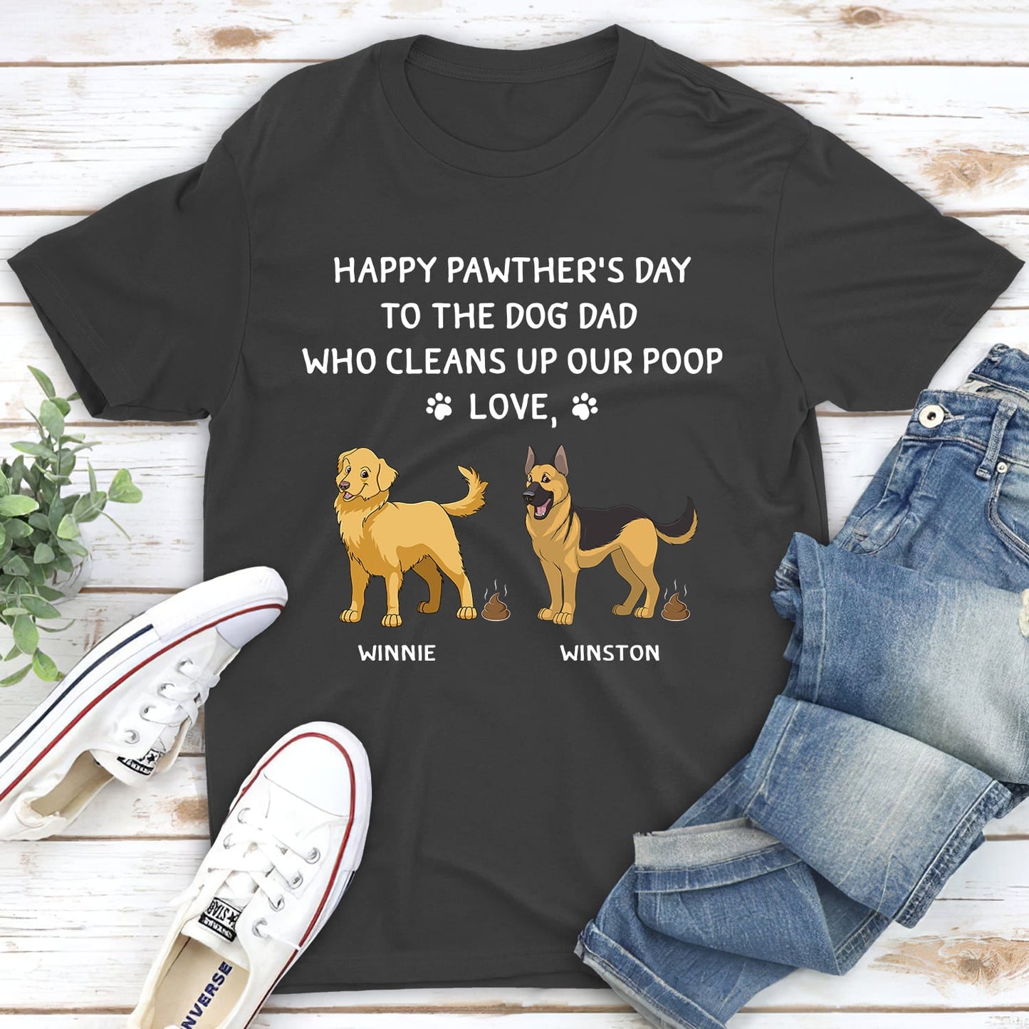 Clean Up My Poop - Personalized Custom Unisex T-shirt