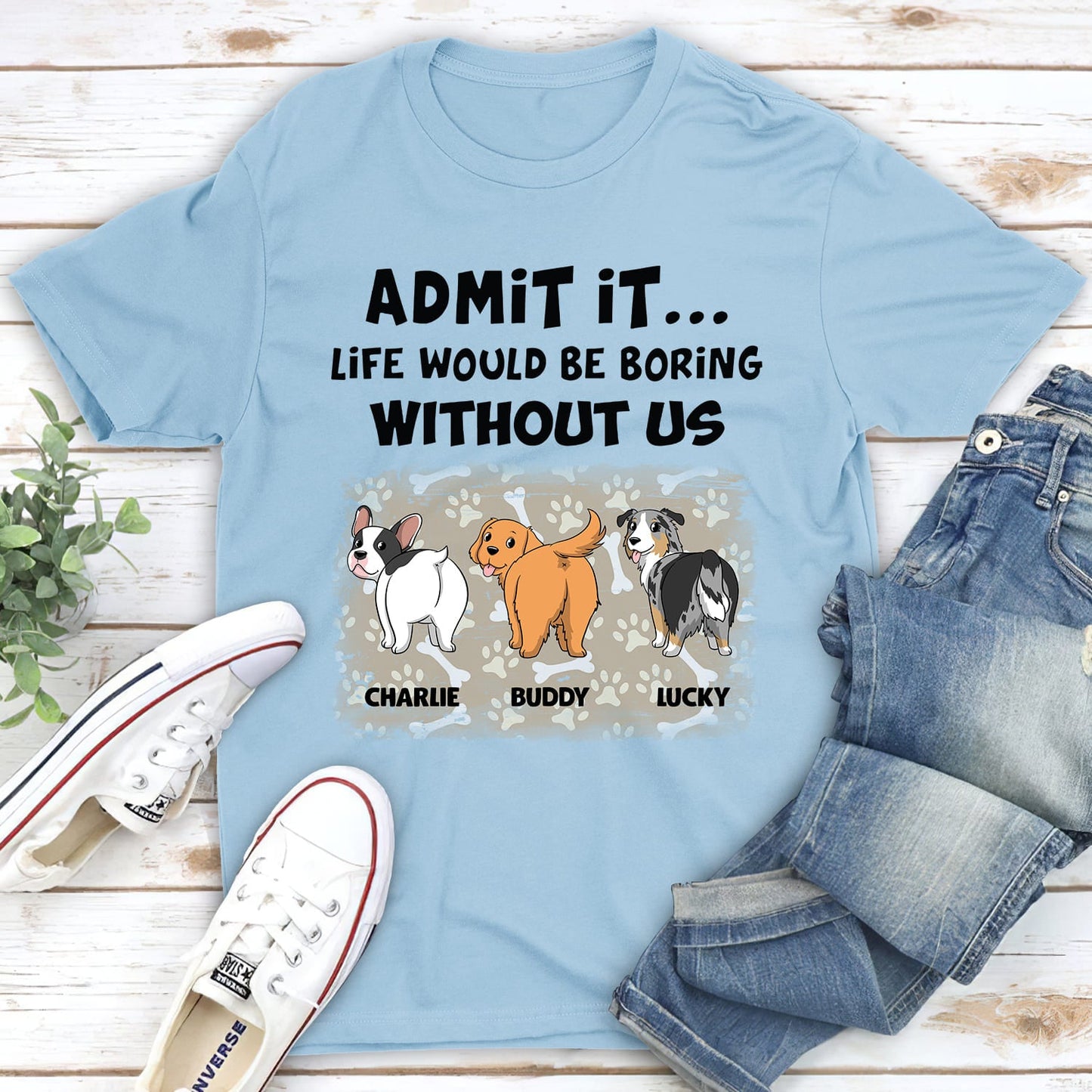 Without Us - Personalized Custom Unisex T-shirt