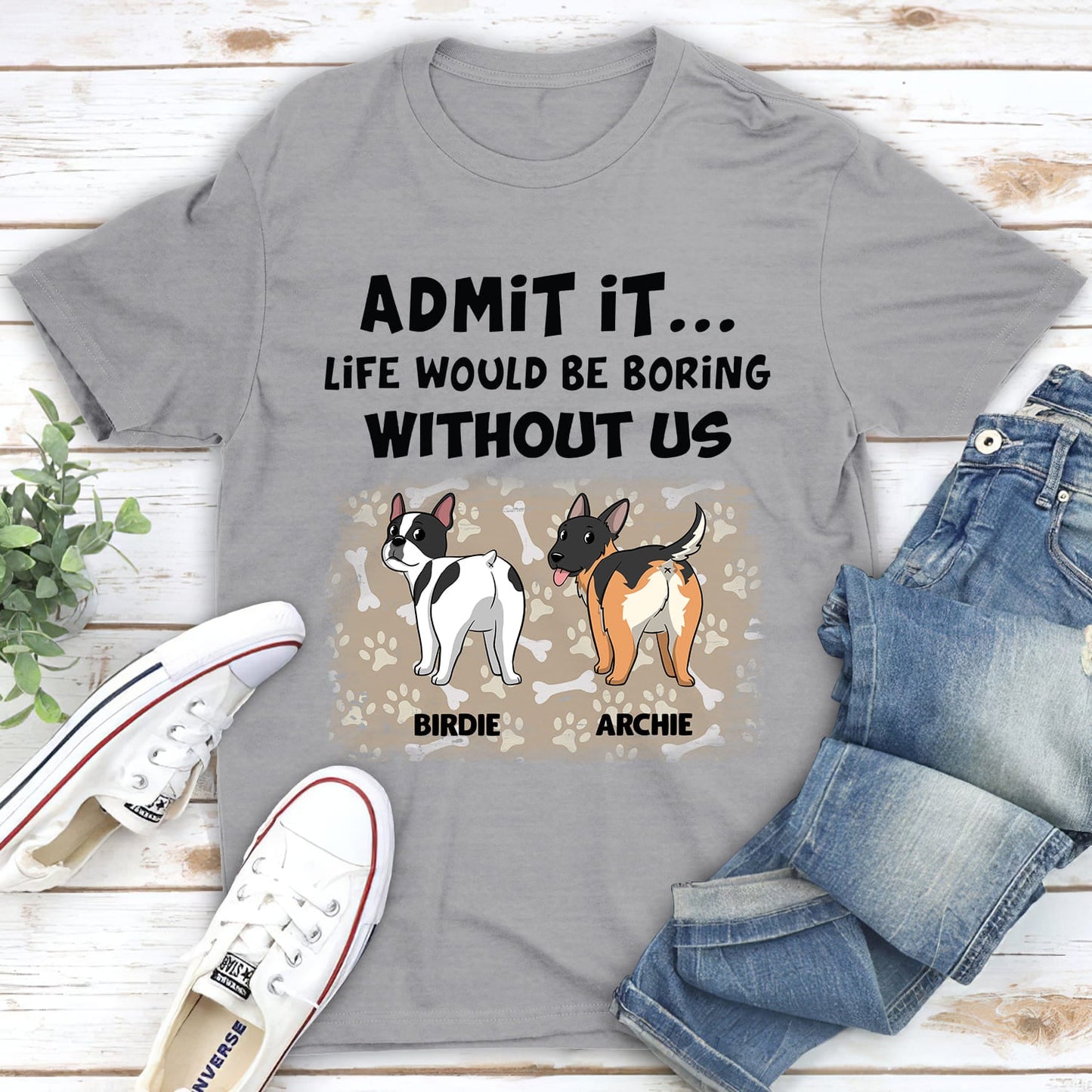 Without Us - Personalized Custom Unisex T-shirt