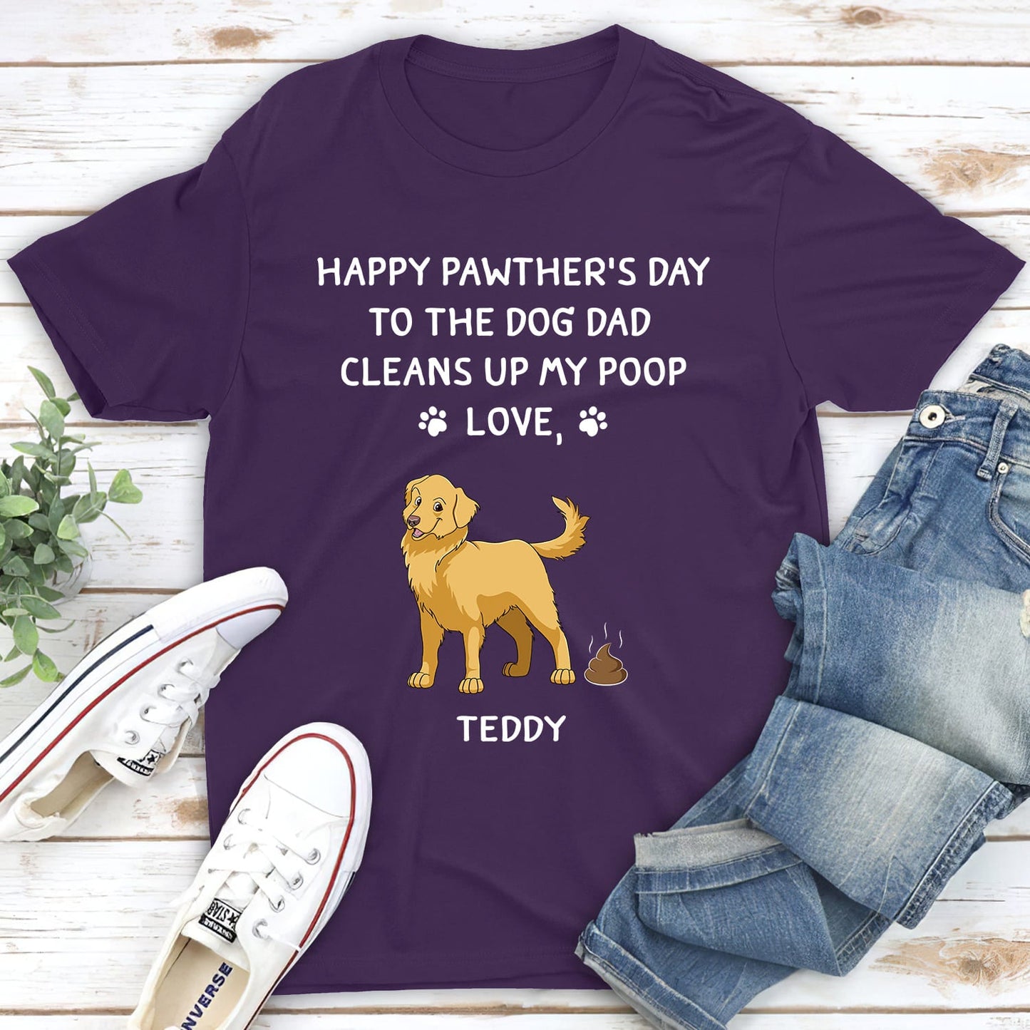 Clean Up My Poop - Personalized Custom Unisex T-shirt
