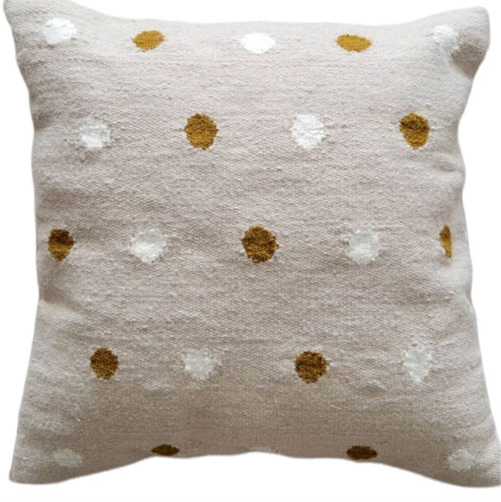 Beige Elora Throw Pillow Cover