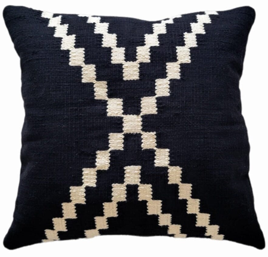 Black Maria Throw Pillow Cover