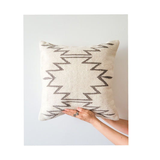 Neutral Cleo Throw Pillow Cover