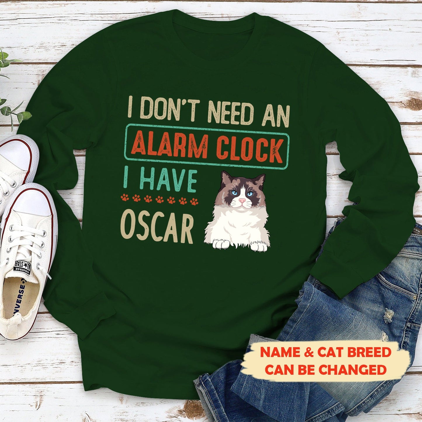 Alarm clock - Personalized custom long sleeve