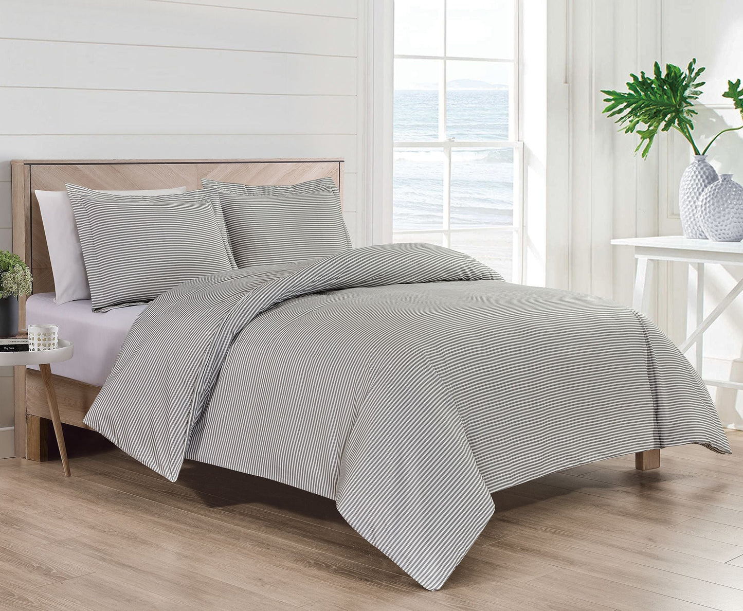 1800 Oxford 3 Piece Egyptian Duvet Cover Set