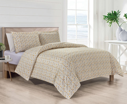1800 Melange 3 Piece Egyptian Duvet Cover Set