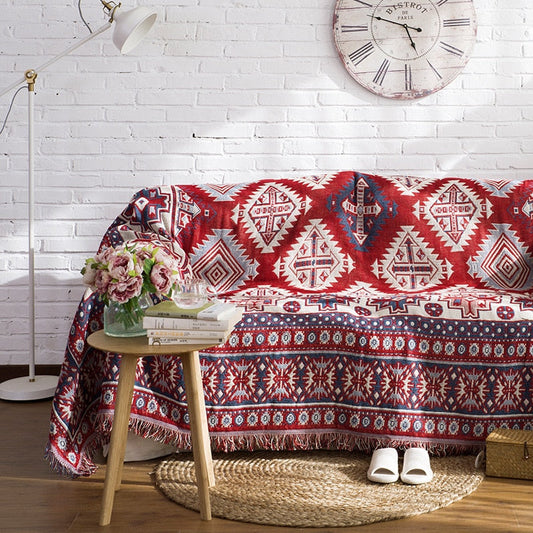 Turkish Cotton Knitted Sofa Blanket