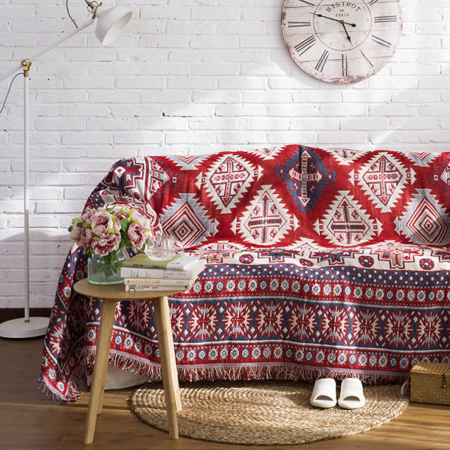 Turkish Cotton Knitted Sofa Blanket
