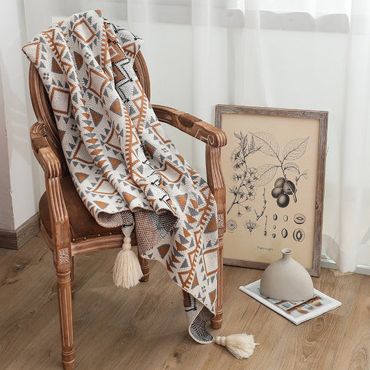 Bohemian Winter Sofa Throw Blanket