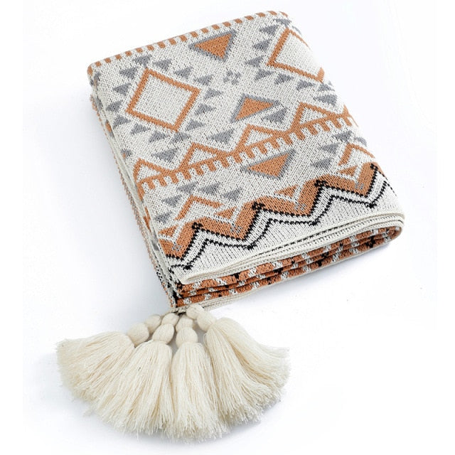 Bohemian Winter Sofa Throw Blanket