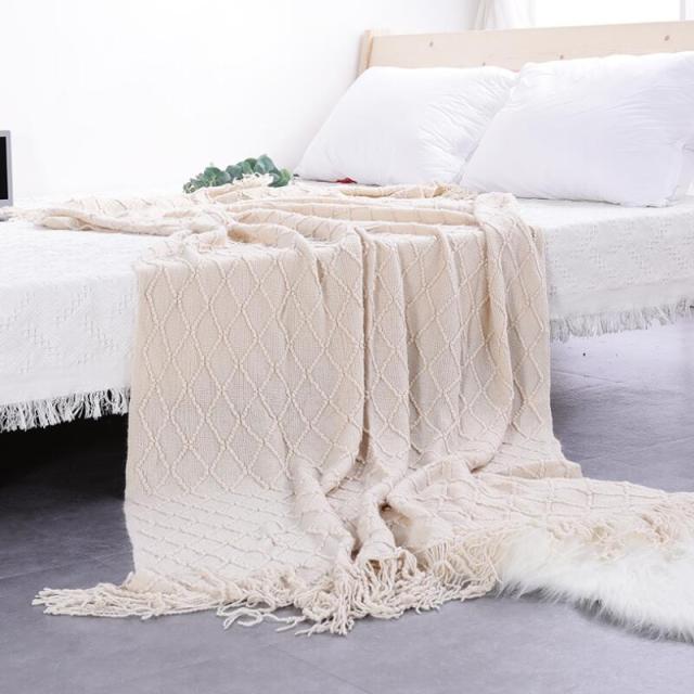 Nordic Knitted Throw Thread Sofa Blanket
