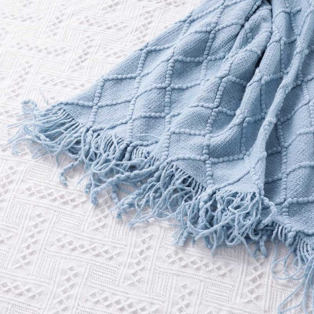 Nordic Knitted Throw Thread Sofa Blanket
