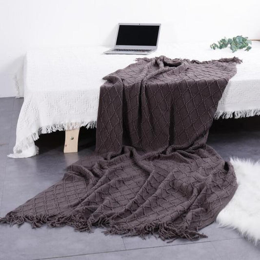Nordic Knitted Throw Thread Sofa Blanket