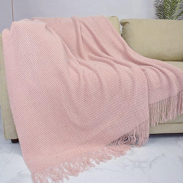 Nordic Knitted Throw Thread Sofa Blanket