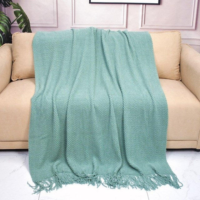 Nordic Knitted Throw Thread Sofa Blanket