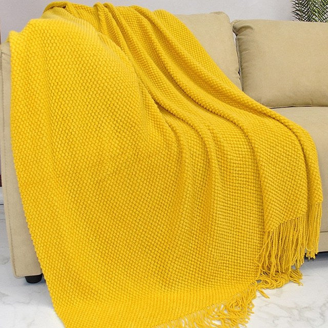 Nordic Knitted Throw Thread Sofa Blanket