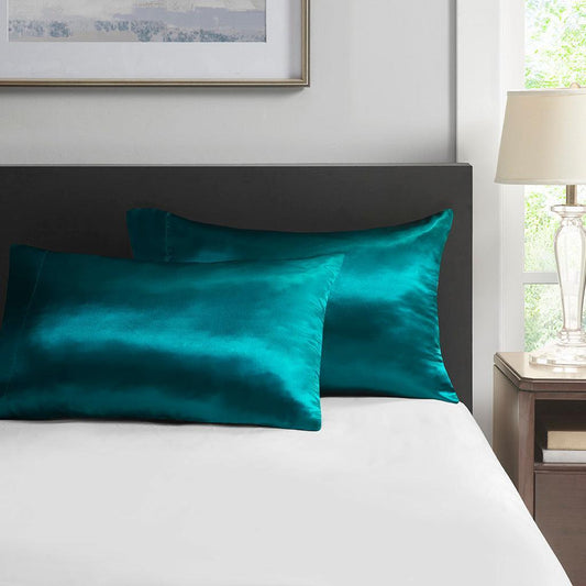 Satin Standard Pillowcase Teal