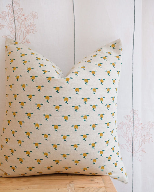 Rhea Linen Throw Pillow Cover