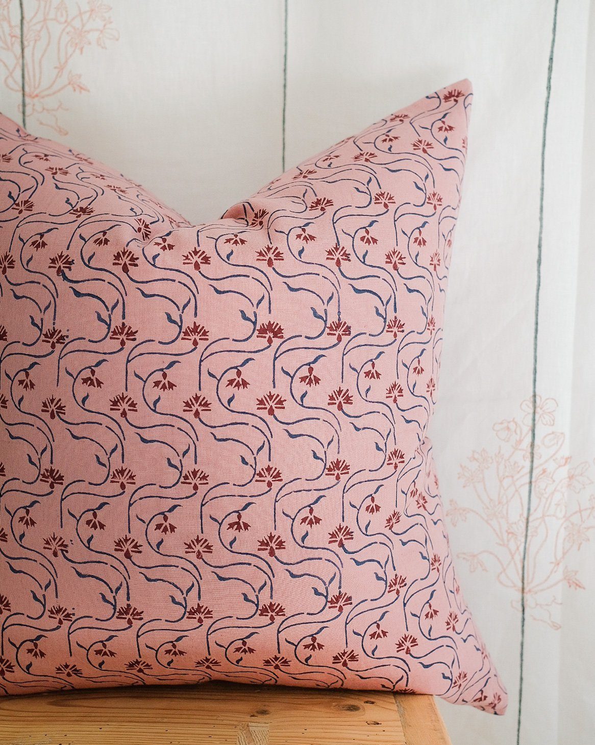Tara Linen Throw Pillow Cover
