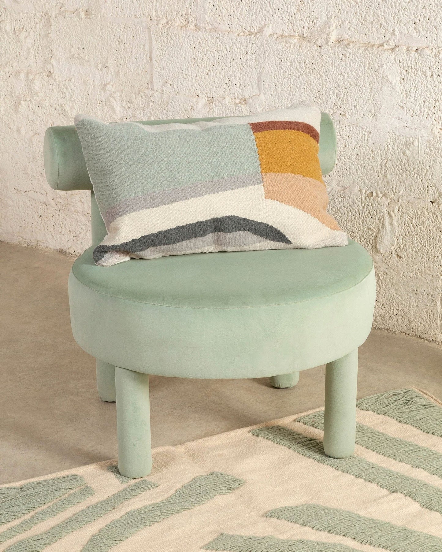 Springscape Wool Throw Pillow Cover