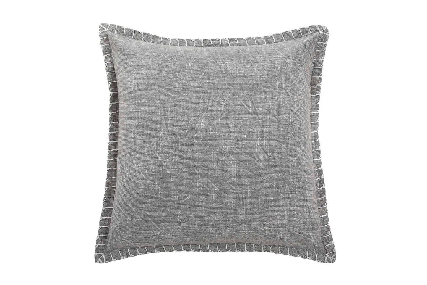 Stone Washed Throw Pillow Cover Throw Pillows Casa Amarosa Gray