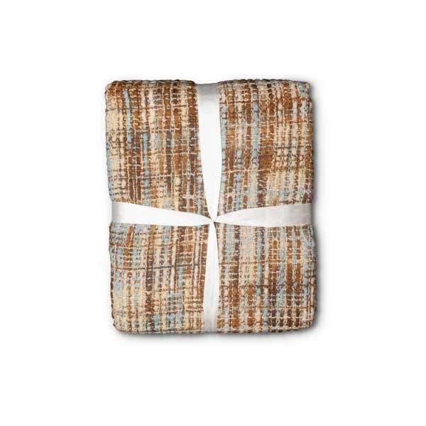 Surya Tabitha Sky Blue and Beige Throw