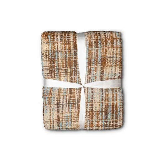 Surya Tabitha Sky Blue and Beige Throw