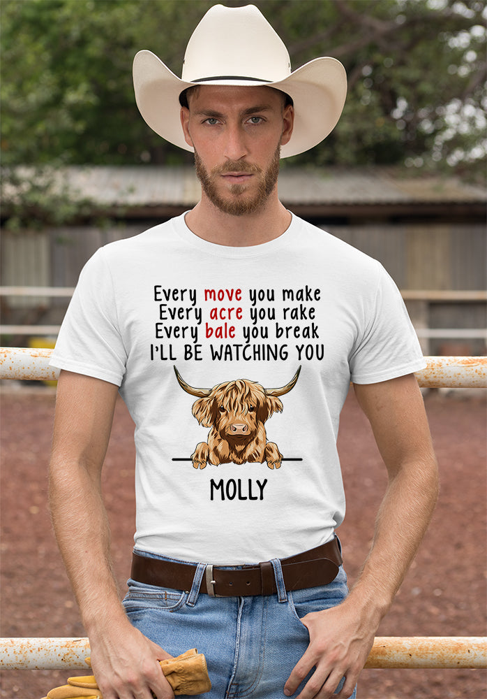 Cattle Watching You - Personalized Custom Unisex T-shirt