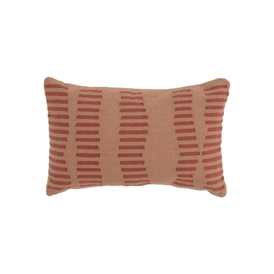 Terra Cotta Hatches Throw Pillow Cover