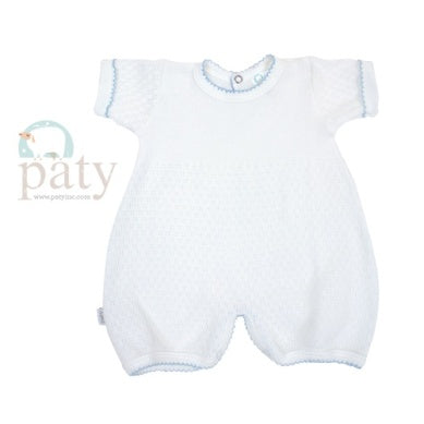 Paty Bubble, White/Blue Trim